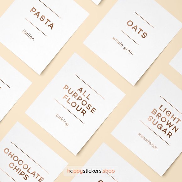 36 Labels • Glorich Minimalist Pantry for Kitchen Storage • Organization Labels - Picture 12 of 17